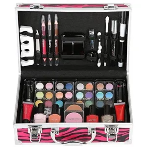 Ivation Carry All Makeup Train Case - Red Zebra