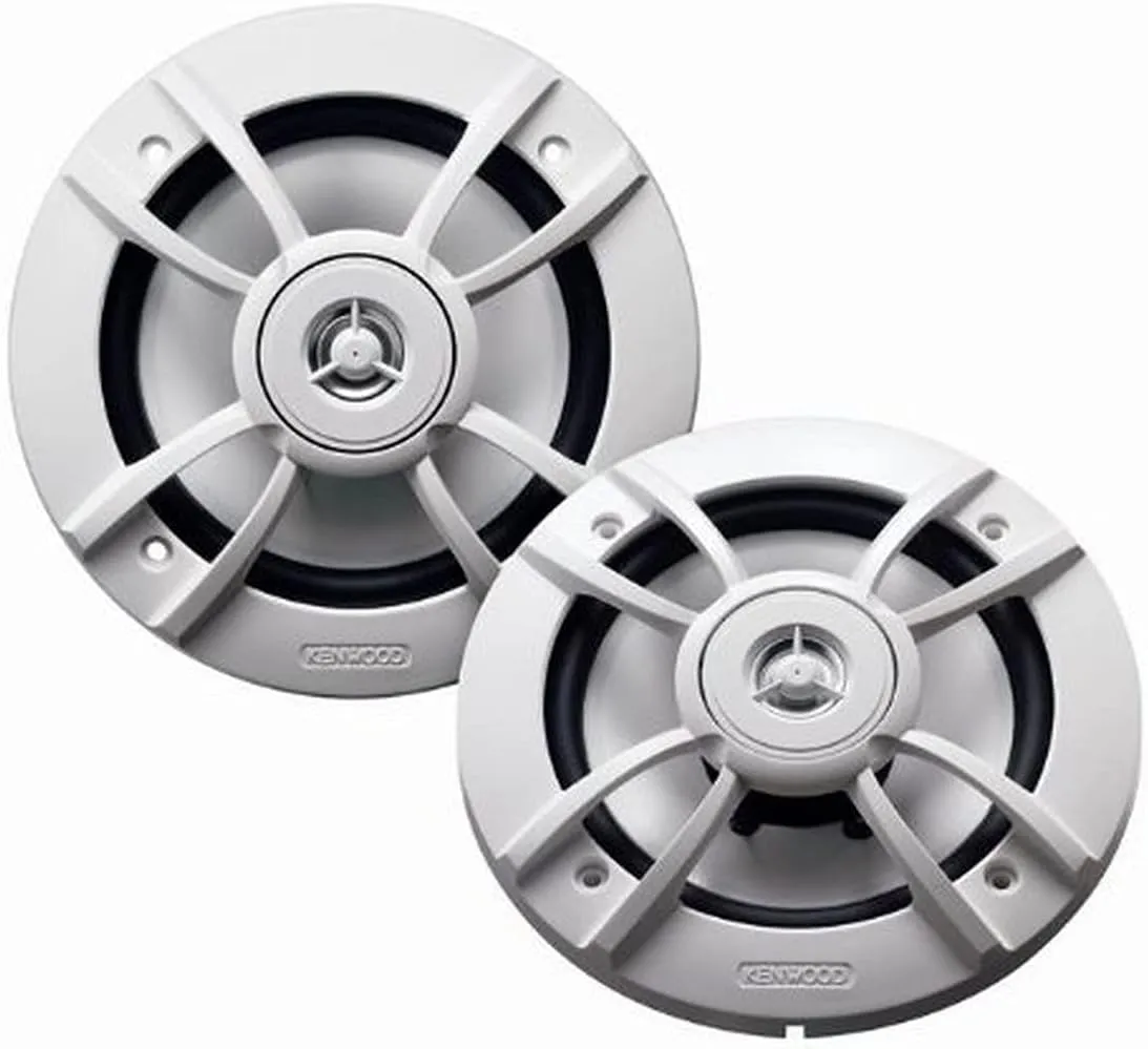 Kenwood KFC-1633MRW 6.5-Inch 100 Watt Max power 2-Way Marine Speaker