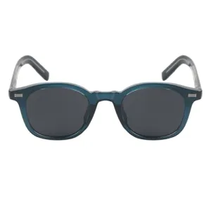 KILLER Women's Sunglass, Round Shaped Acetate Frame Polycarbonate Lens Sunglasses Case For Women, Girls, 100% UV Lens Sunglasses, Frame Color - Blue, Lens - Grey