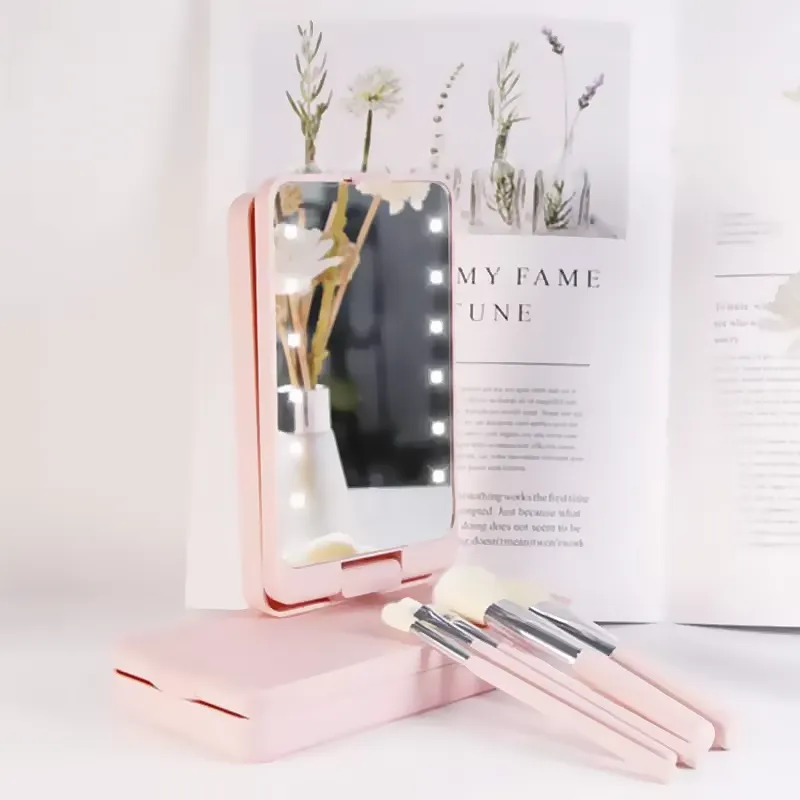 LED Light Makeup Hand Mirror