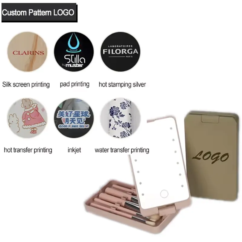 LED Light Makeup Hand Mirror