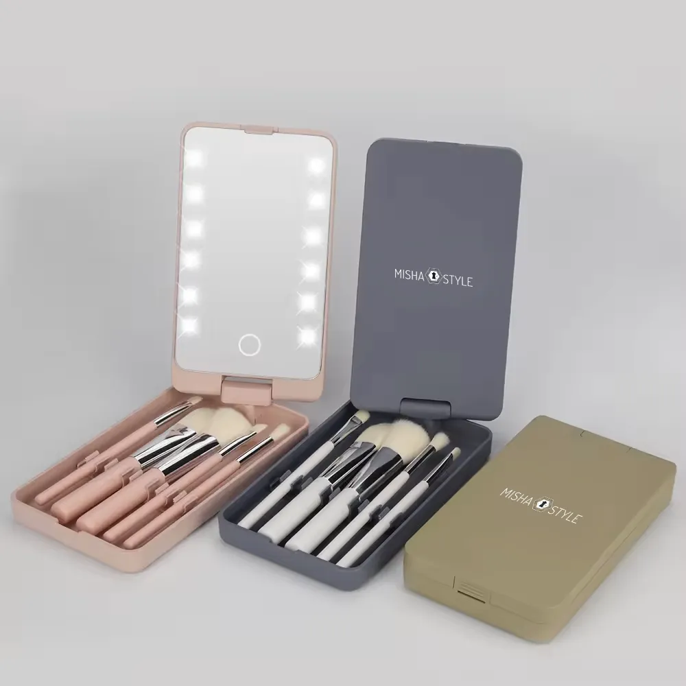LED Light Makeup Hand Mirror