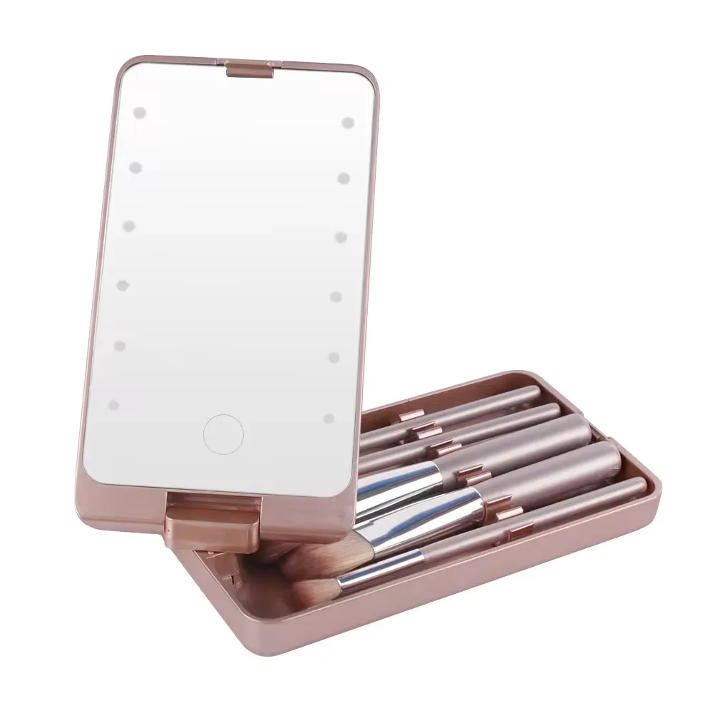 LED Light Makeup Hand Mirror