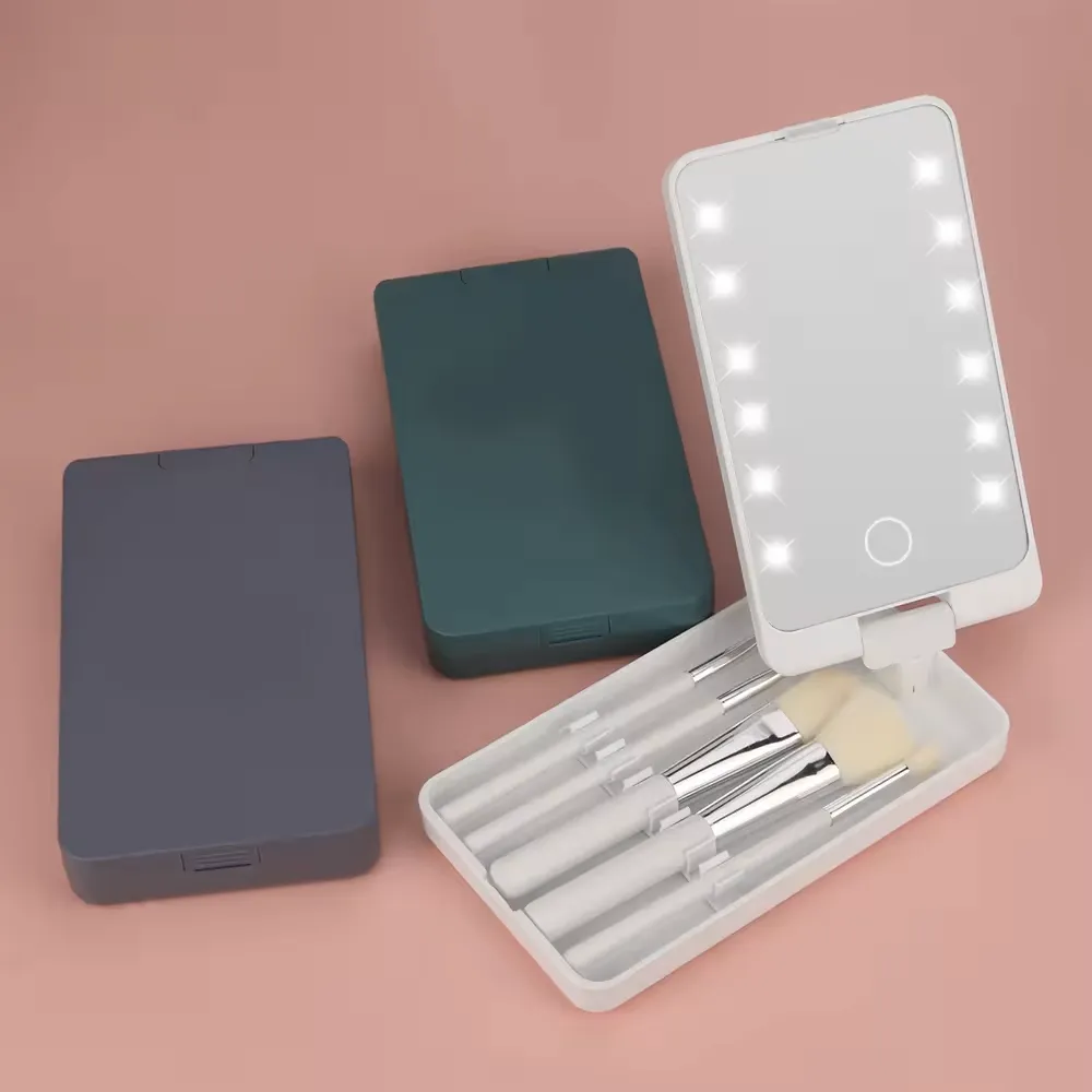 LED Light Makeup Hand Mirror