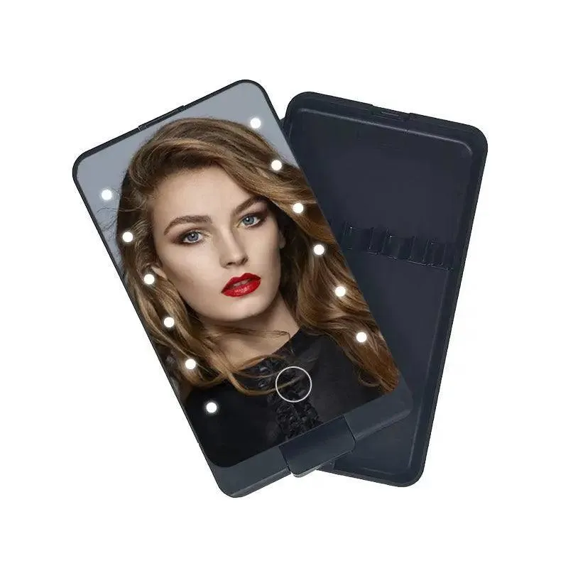 LED Light Makeup Hand Mirror