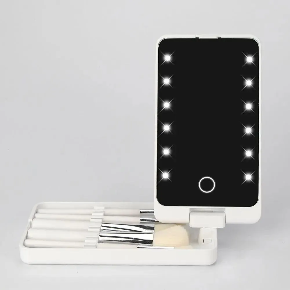 LED Light Makeup Hand Mirror