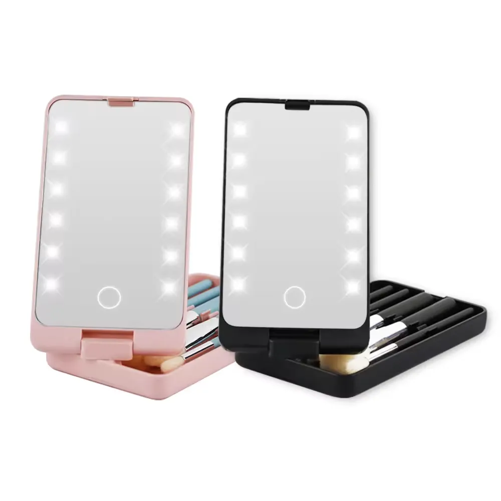 LED Light Makeup Hand Mirror