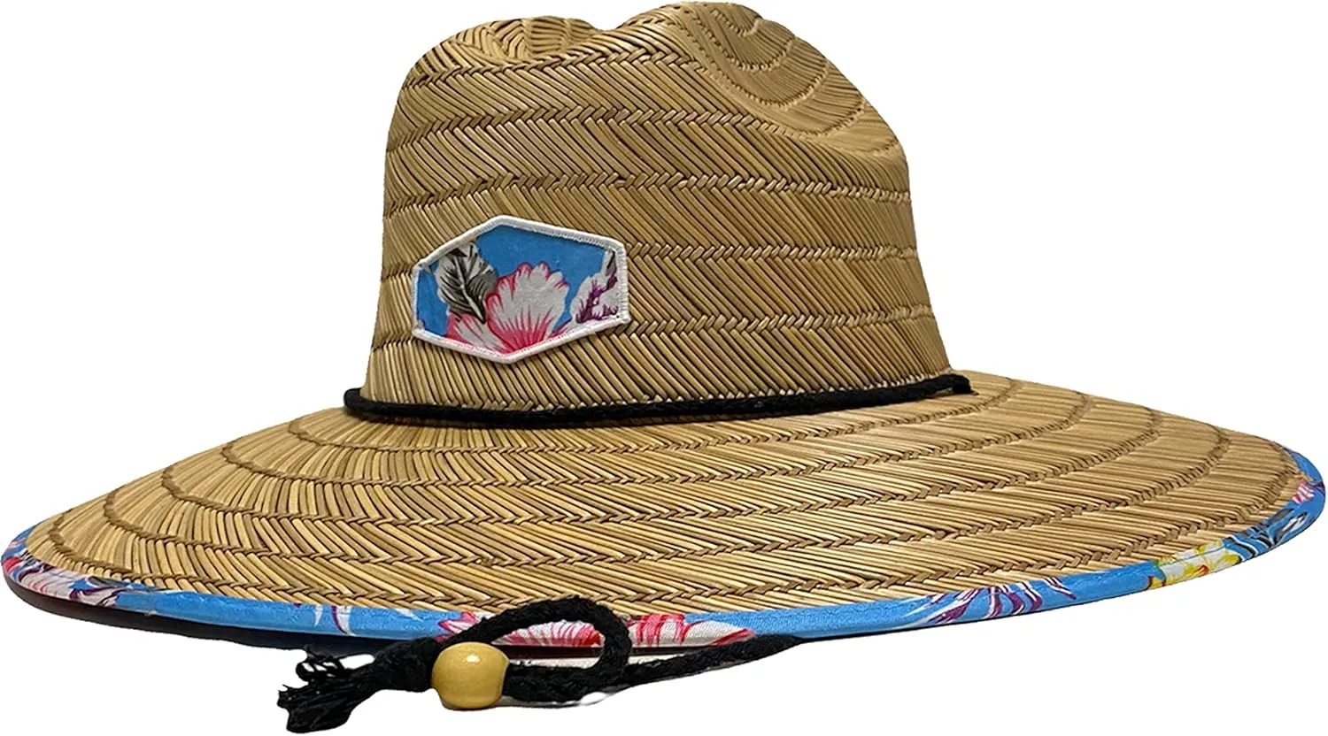 Men's Outsider Lifeguard Wide Brim Beach Sun Straw Hat