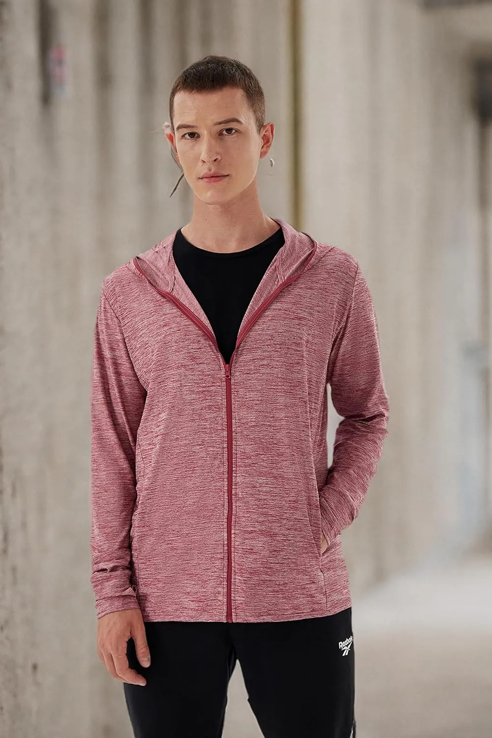 Mens UPF 50  UV Full Zip Sun Protection Hoodie Jacket With Thumb holes Cooling Lightweight Fishing Hiking Cooling Shirts men