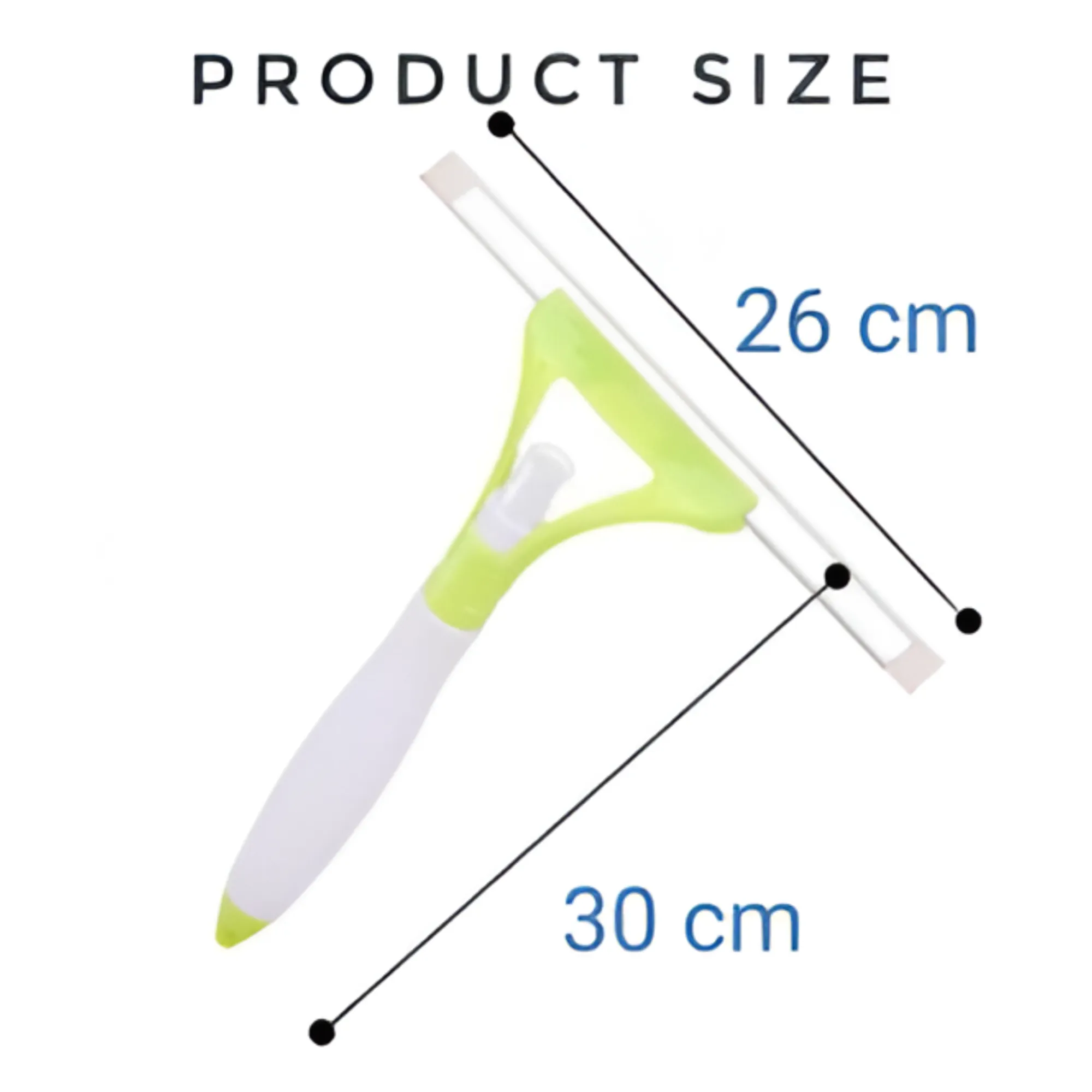 Multipurpose Spray Window Glass Wiper Home Cleaning Squeegee Tool RV-103 LIME