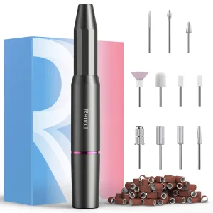 Nail Drills for Acrylic Nails Professional Electric Nail File, RenoJ Portable Electric Nail Drill Efile Nail Filer Electric