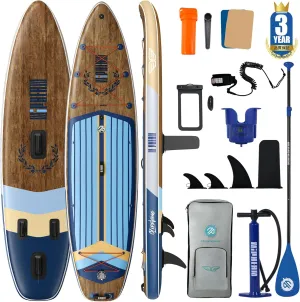Niphean (Extra Large) Inflatable Paddle Board, SUP for 2 1 People/Family, Stand Up Paddle Board with (Beginner Friendly) StabilTrac Fin, Waterproof Phone Pouch, Paddle Boards for Adults, Gift Ideas