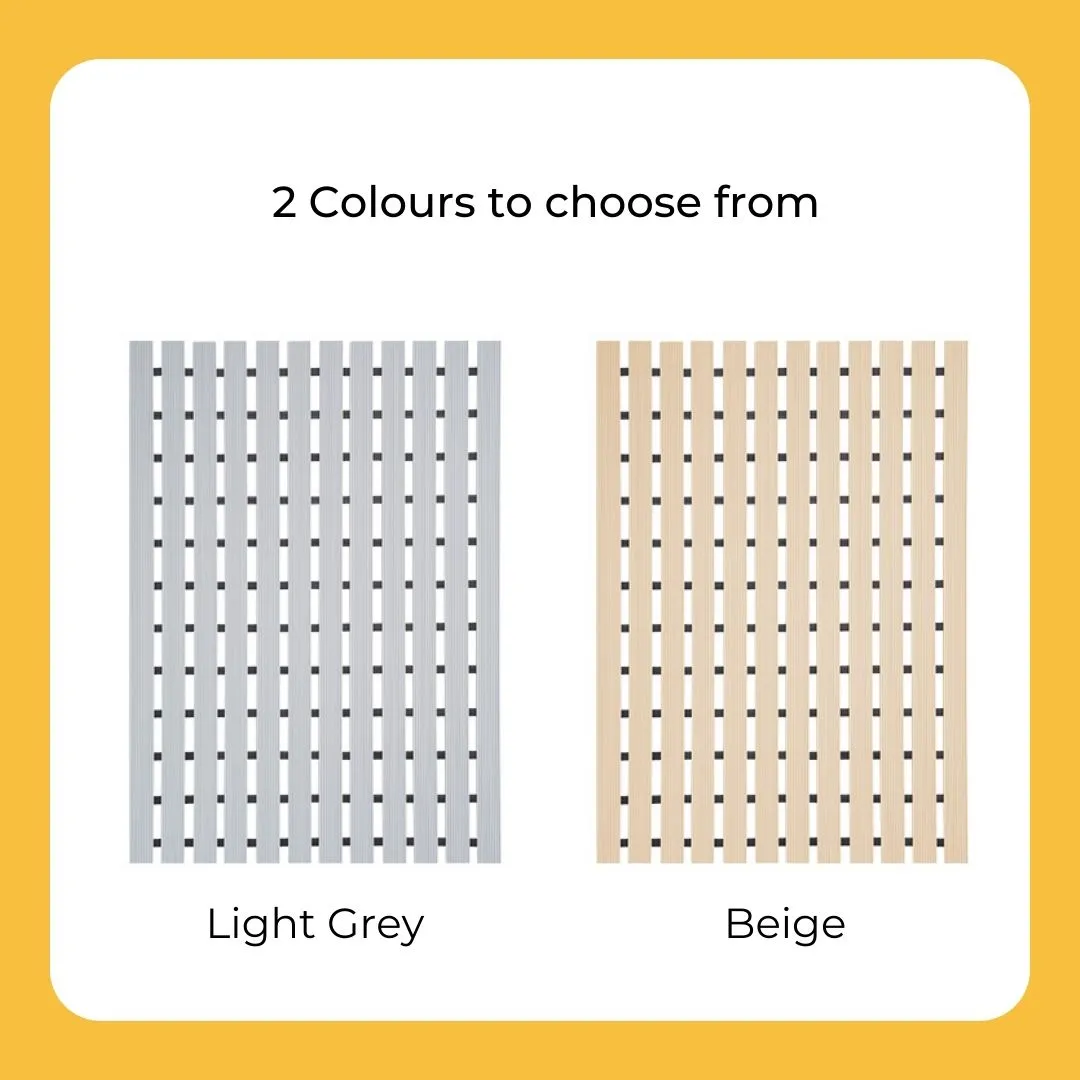 Non Slip Bathroom Floor Mat Beige