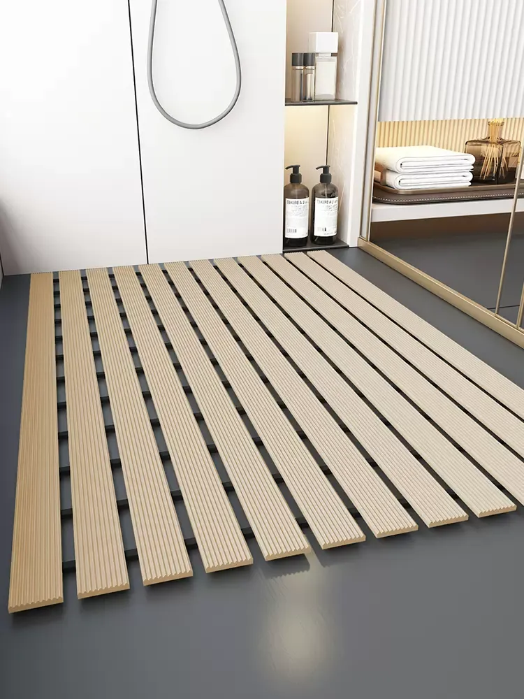 Non Slip Bathroom Floor Mat Beige
