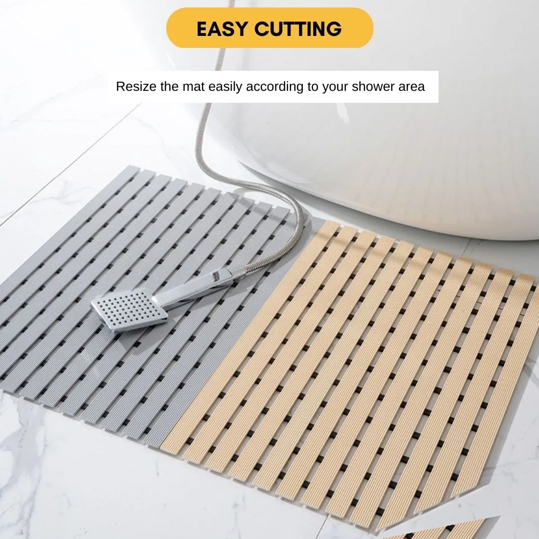 Non Slip Bathroom Floor Mat Beige