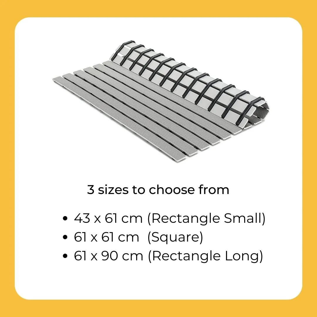 Non Slip Bathroom Floor Mat Grey