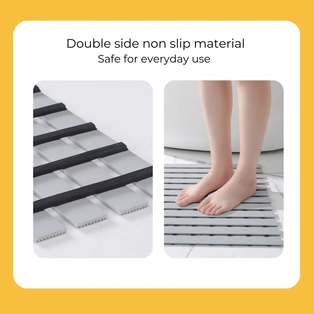 Non Slip Bathroom Floor Mat Grey