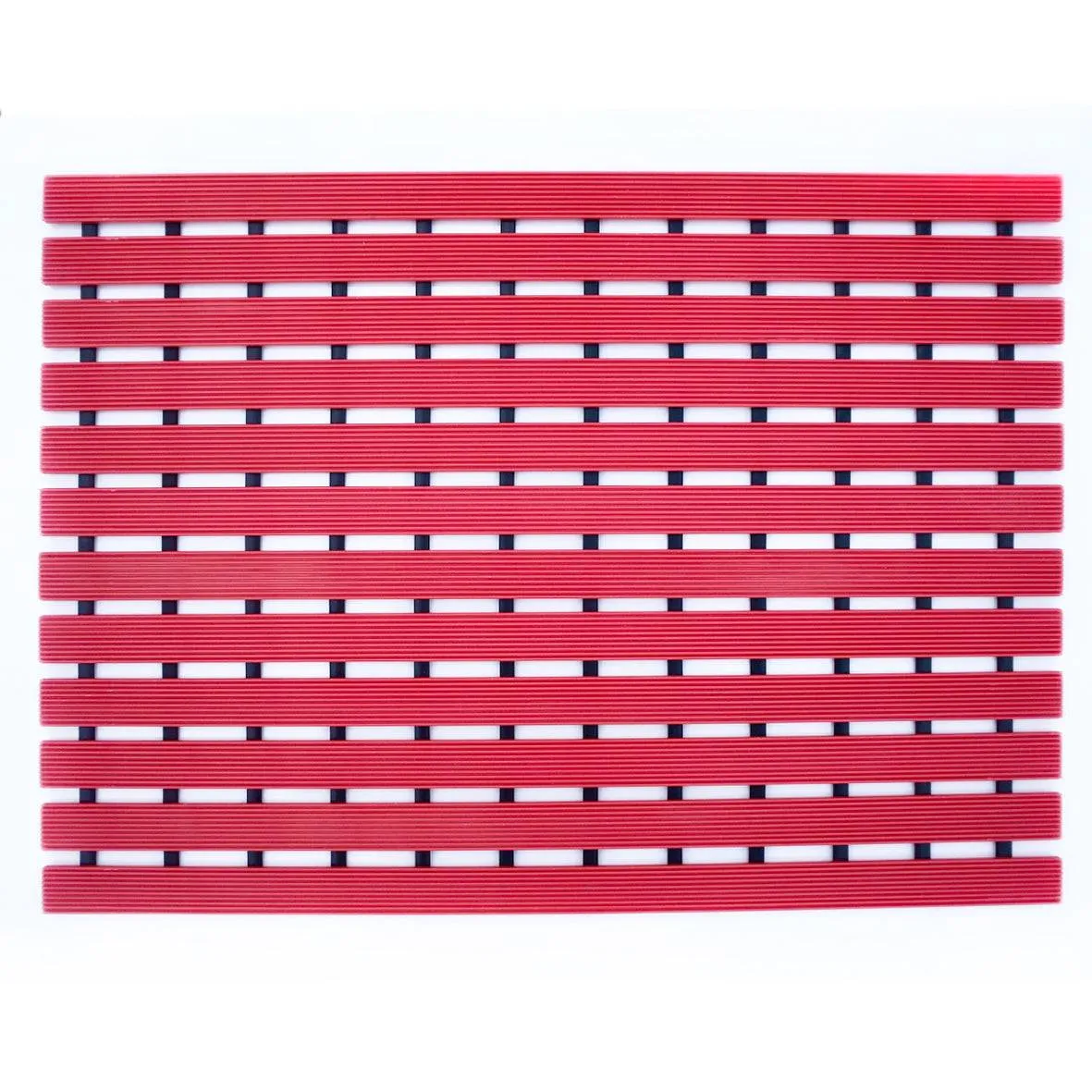 Non-Slip PVC Duckboard Shower Mat - 61cm x 43cm