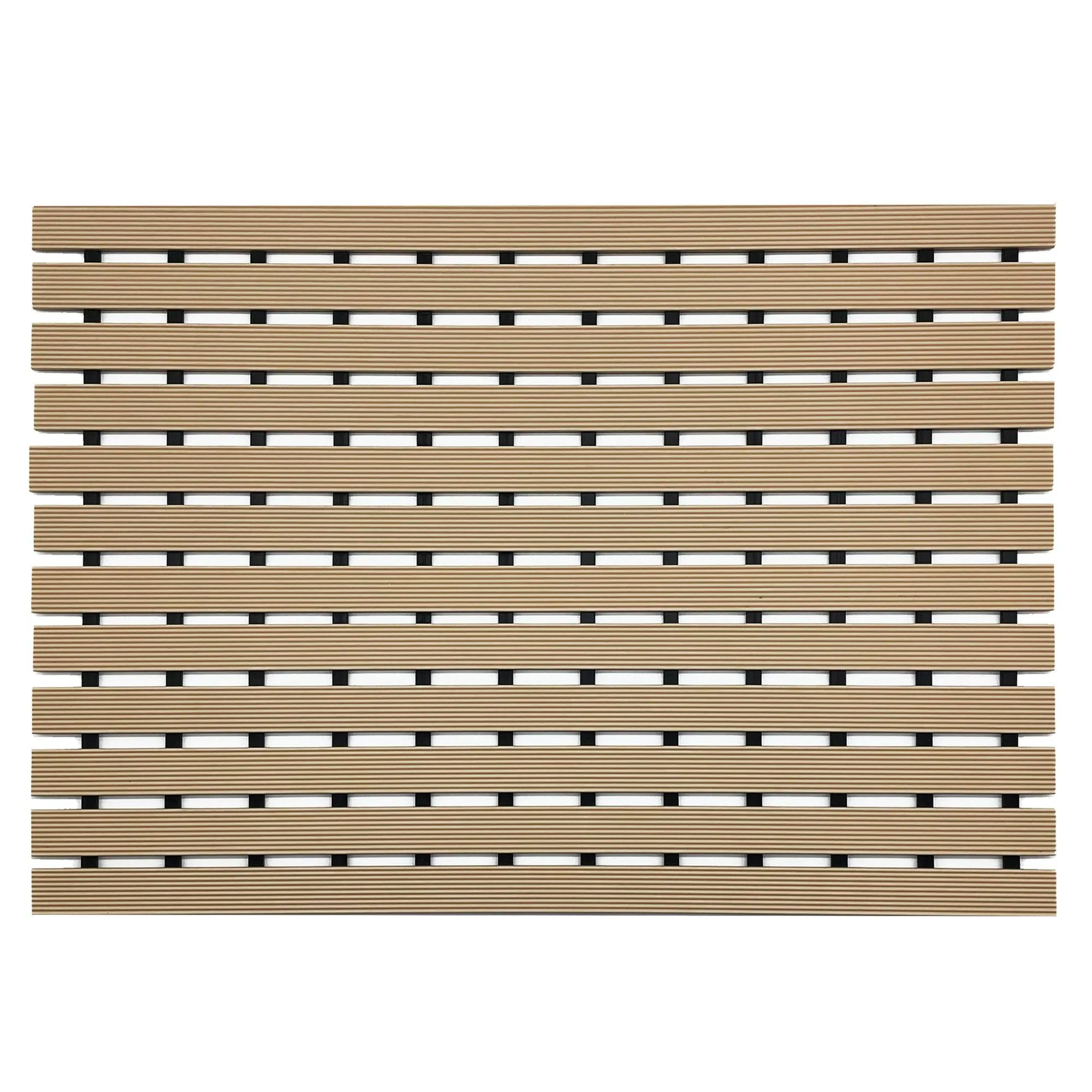Non-Slip PVC Duckboard Shower Mat - 61cm x 43cm