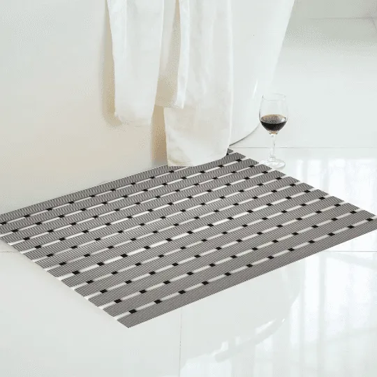 Non-Slip PVC Duckboard Shower Mat - 61cm x 43cm