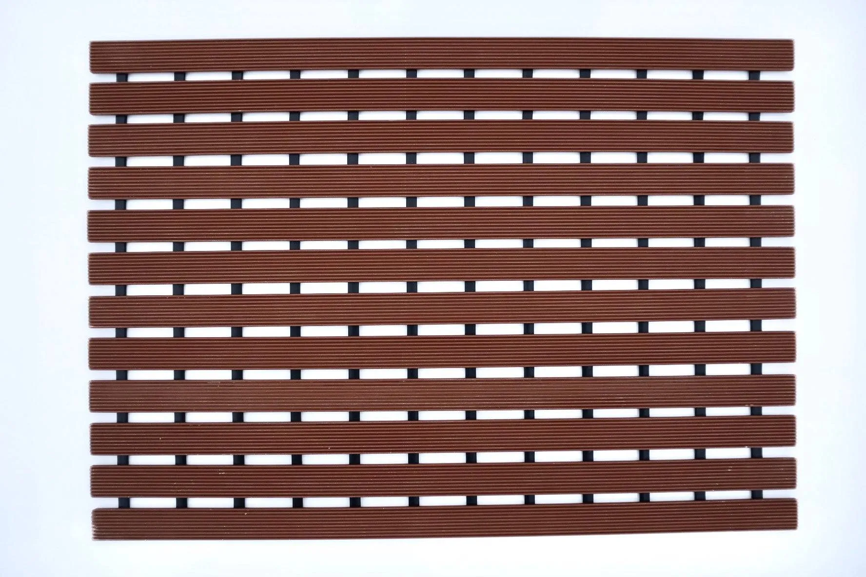 Non-Slip PVC Duckboard Shower Mat - 61cm x 43cm