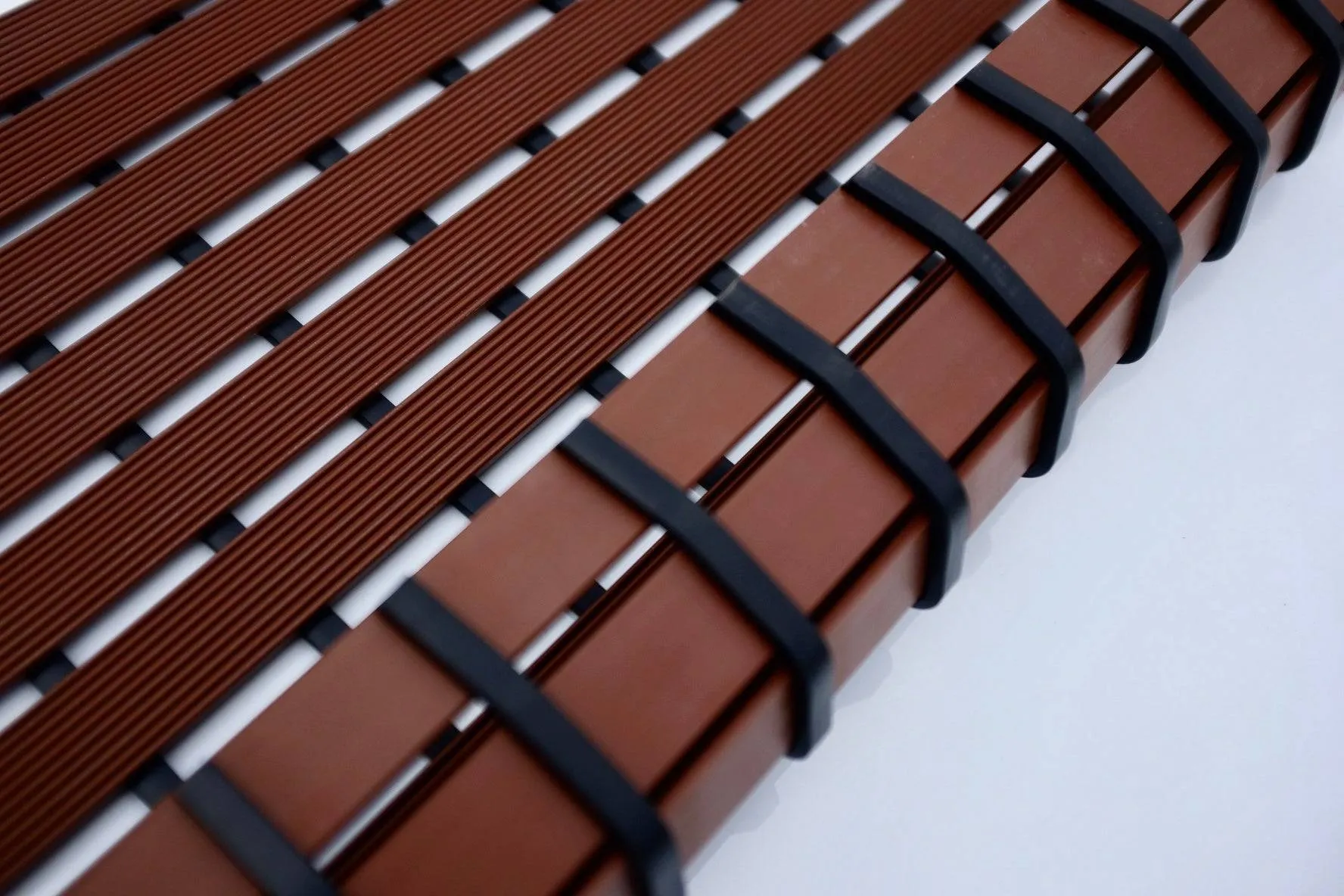 Non-Slip PVC Duckboard Shower Mat - 61cm x 43cm