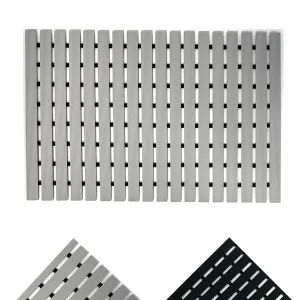 Non-Slip PVC Duckboard Shower Mat - Vertical Slats - 43cm x 64cm