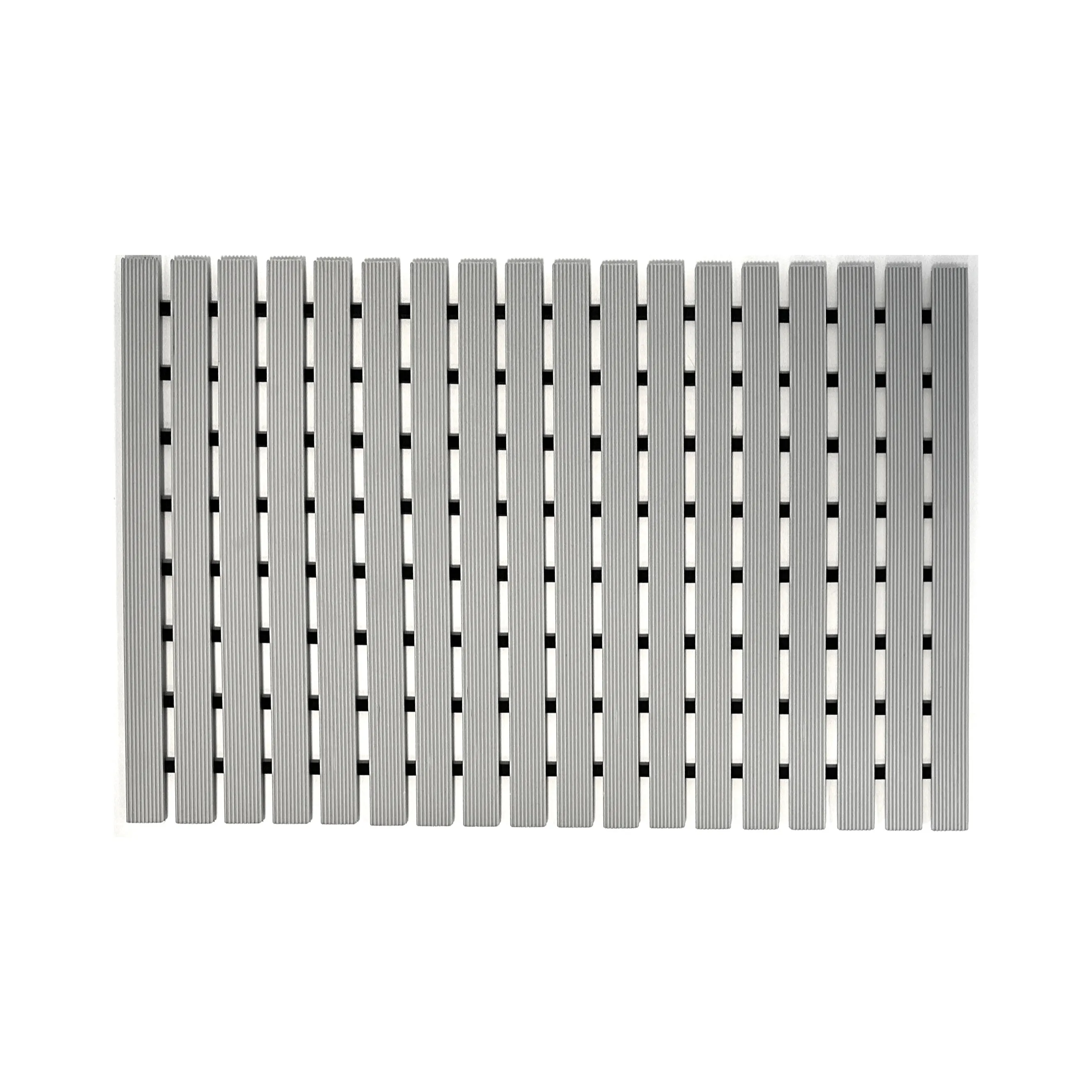 Non-Slip PVC Duckboard Shower Mat - Vertical Slats - 43cm x 64cm