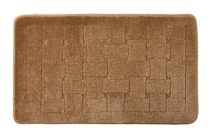 Orkney - Crosshatch Bath mat in Beige