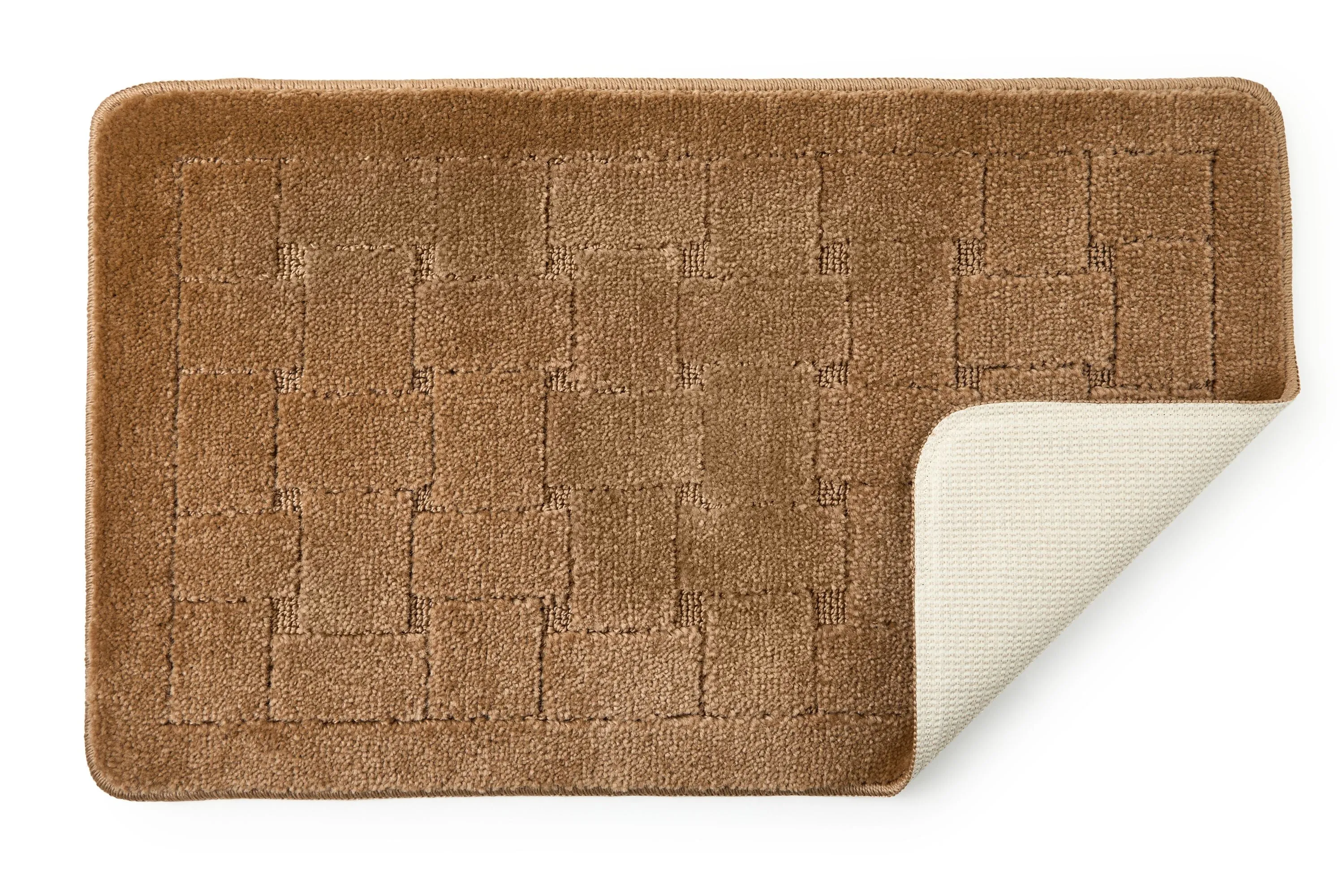 Orkney - Crosshatch Bath mat in Beige