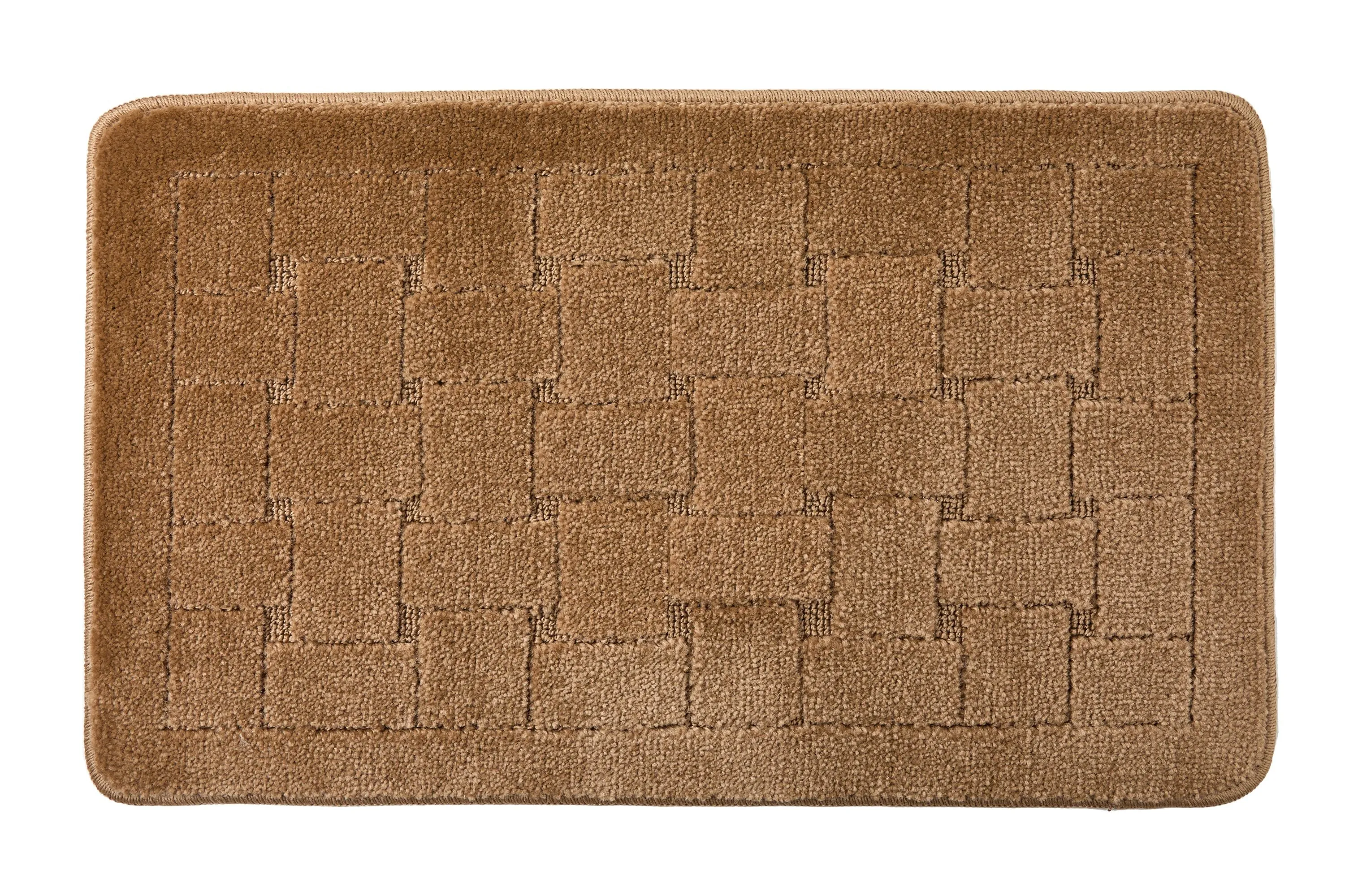 Orkney - Crosshatch Bath mat in Beige