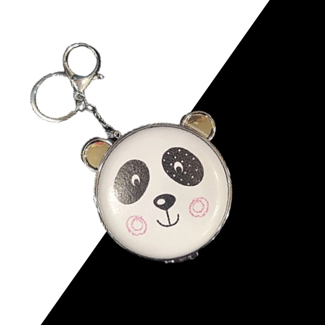 Panda Mirror Keychain