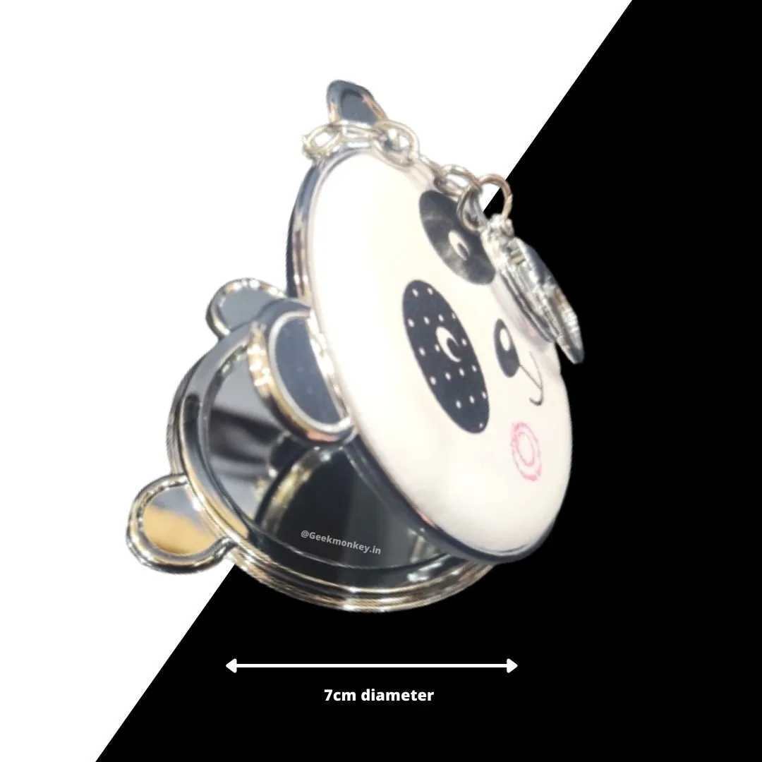Panda Mirror Keychain