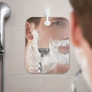 Portable Acrylic Shower Mirror for Mens Shaving and Makeup