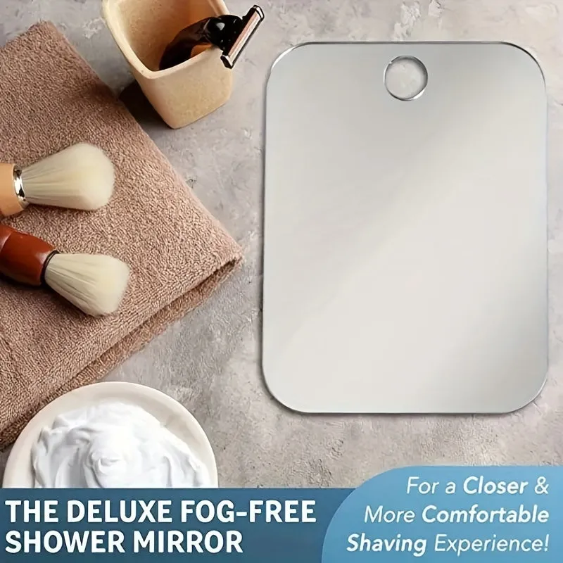 Portable Acrylic Shower Mirror for Mens Shaving and Makeup