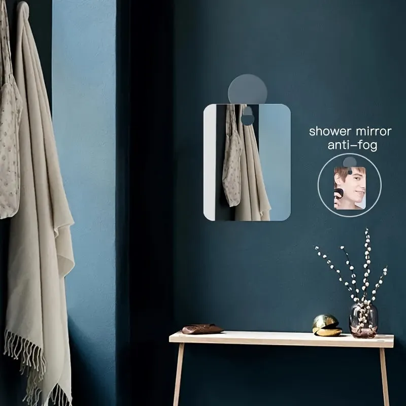 Portable Acrylic Shower Mirror for Mens Shaving and Makeup