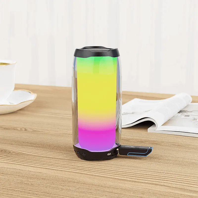 Portable Bluetooth Speaker With Colorful Lights Glow Plus 4 (Big)