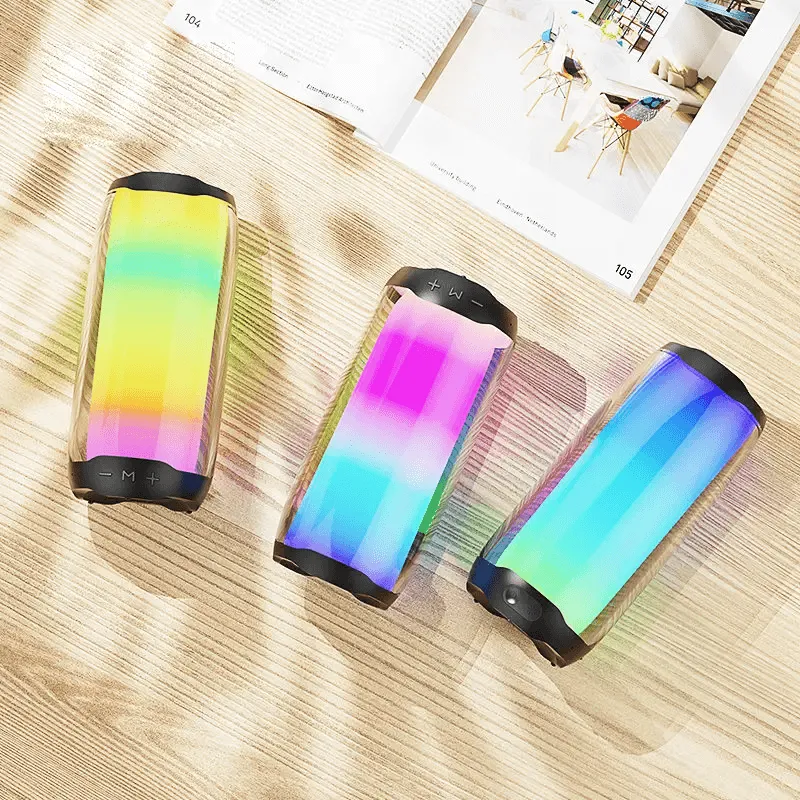 Portable Bluetooth Speaker With Colorful Lights Glow Plus 4 (Big)