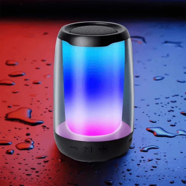 Portable Bluetooth Speaker With Colorful Lights Glow Plus 4 Mini