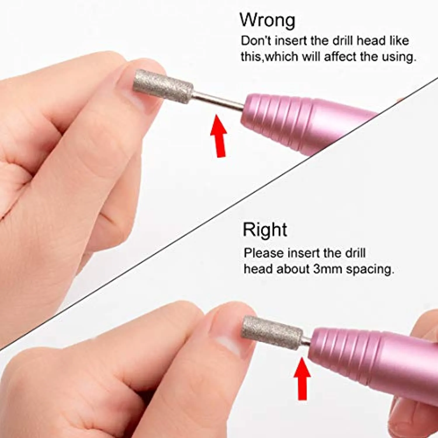 Portable Electric Nail Drill File Machine with Acrylic Nail Kit Set Professional 20000rpm Manicure Pedicure with Sanding Bands Brush for Nail Art Polygel Gel Nail Polish Tips Clippers