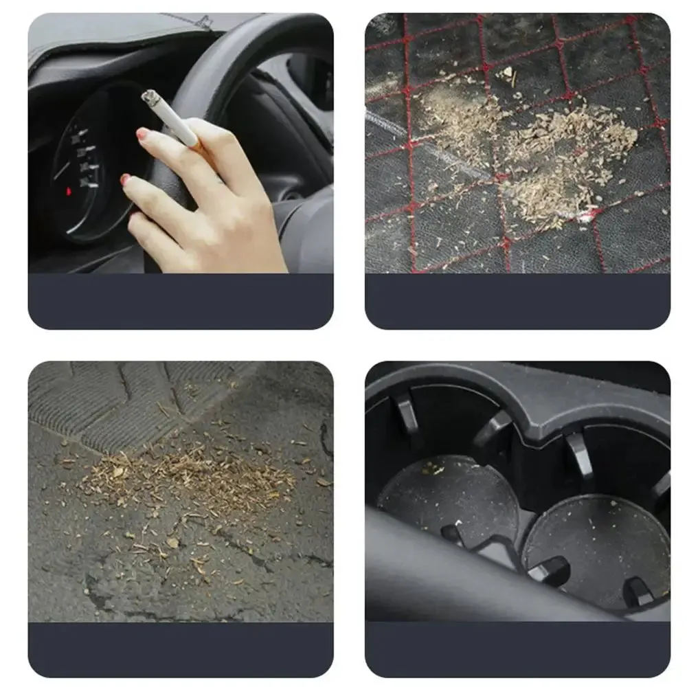 Portable Wireless Car Vacuum Cleaner with 6 Suction Heads - Compact and Powerful