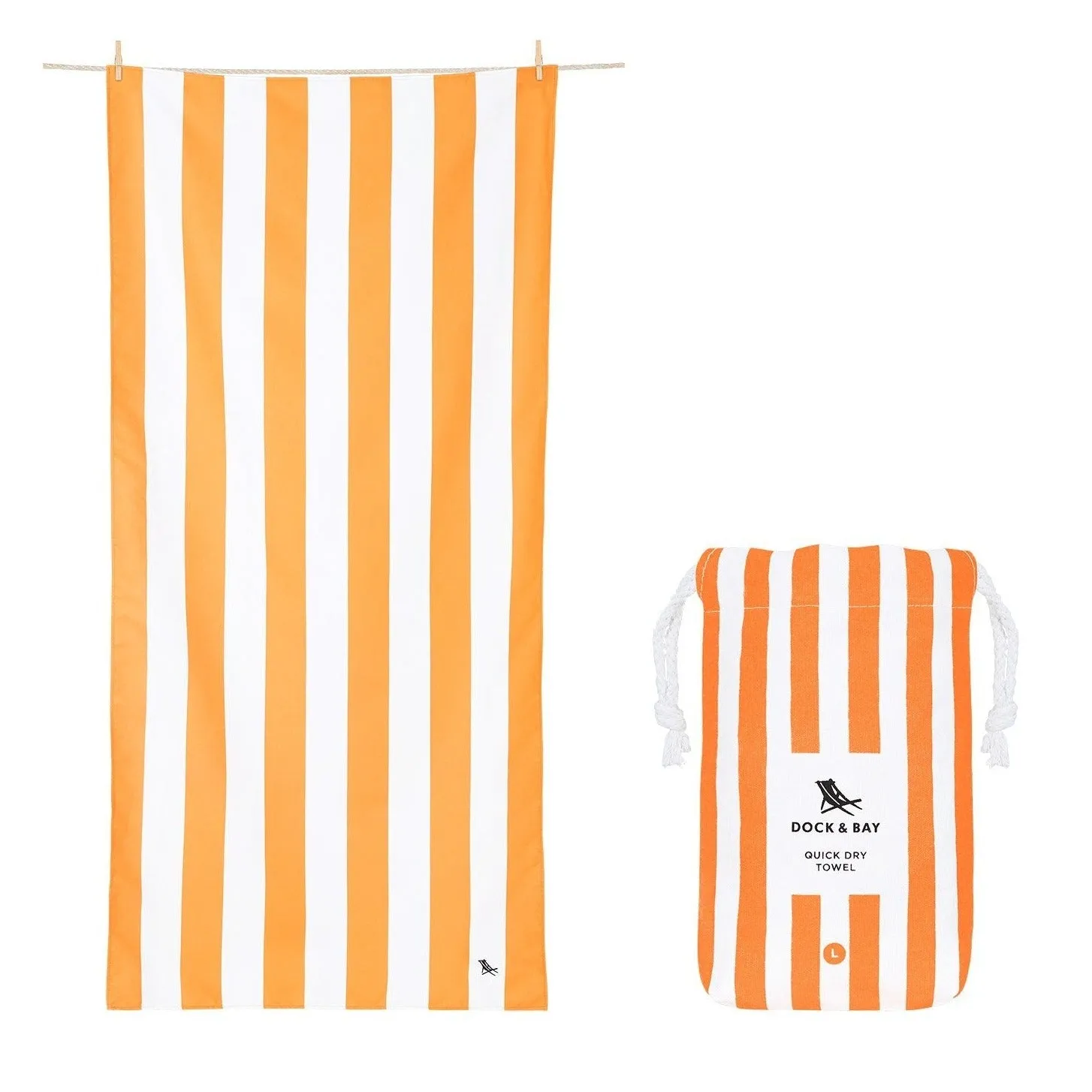Quick Dry Towel Ipanema Orange XL