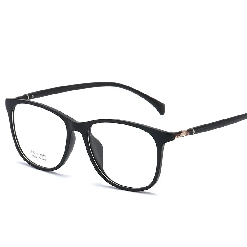 Reven Jate Unisex Full Rim Square Tr 90 Eyeglasses 8085