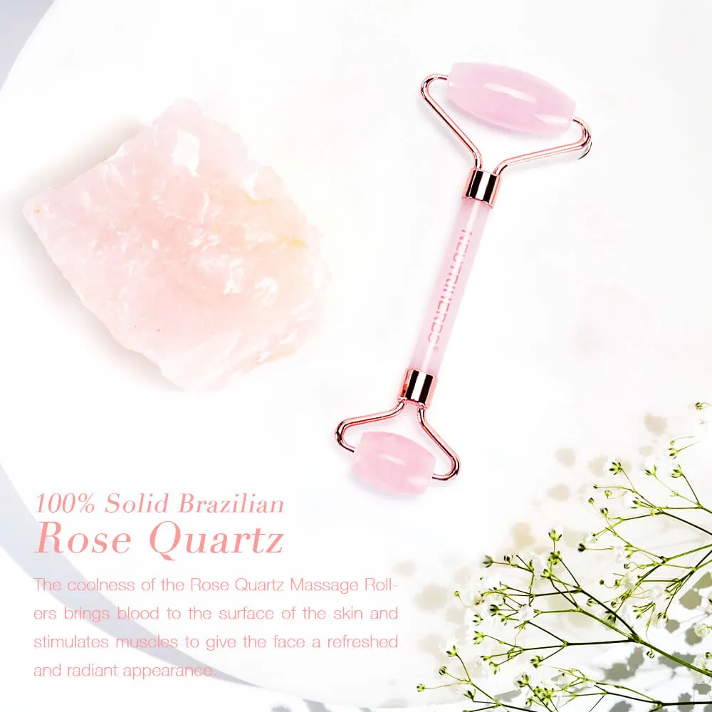 Rose Quartz Facial Jade Roller For Soothing And Calming