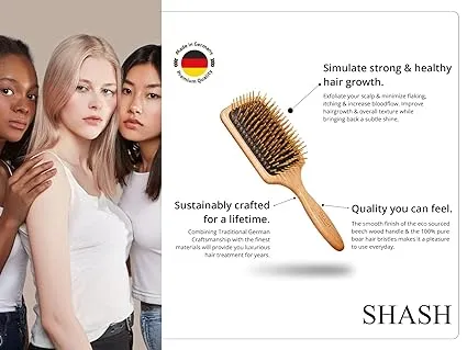 SHASH: Wooden Paddle Brush