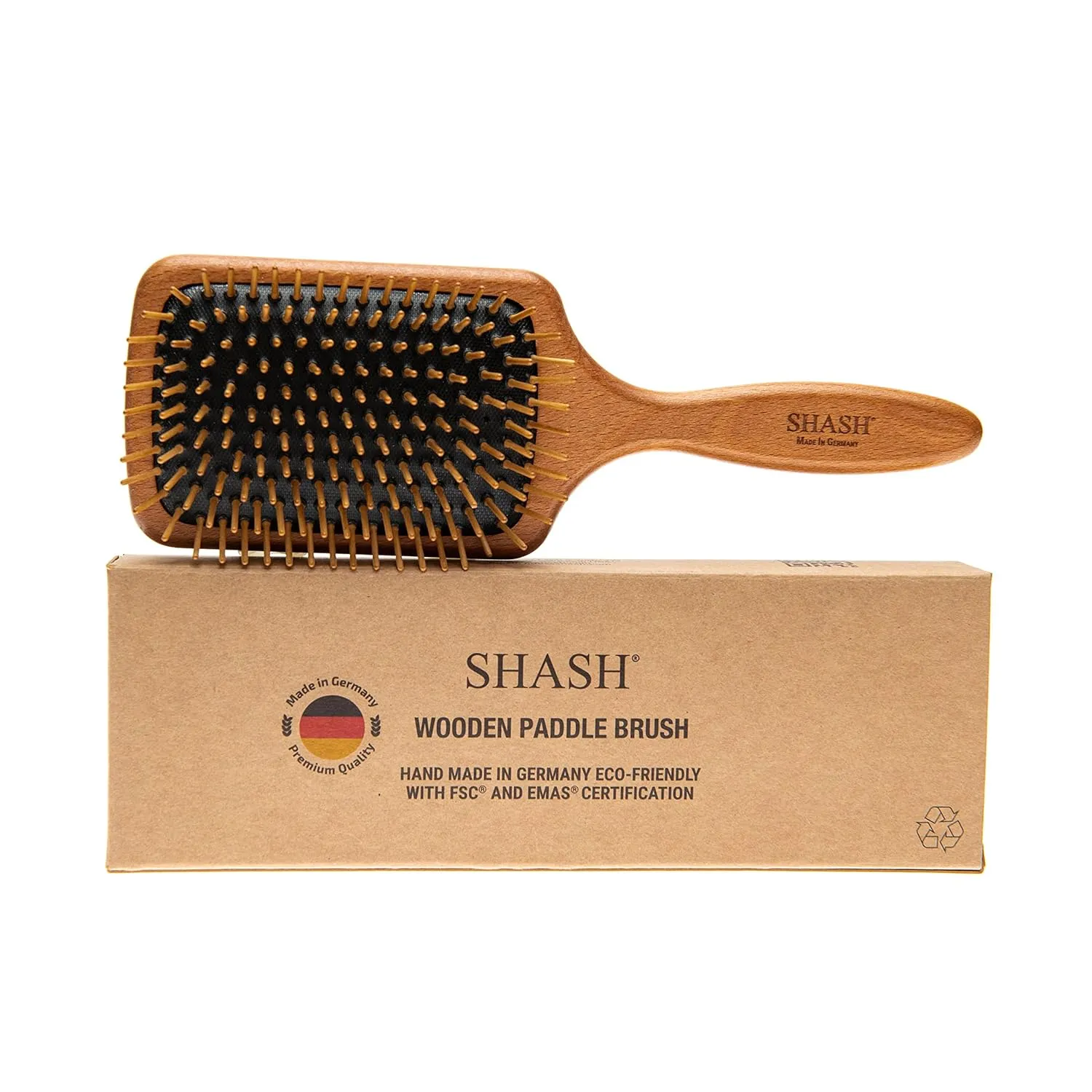 SHASH: Wooden Paddle Brush