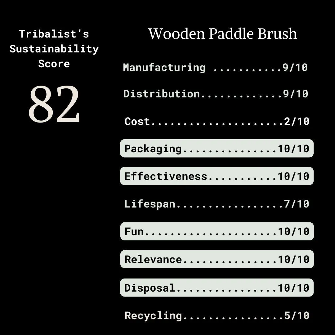 SHASH: Wooden Paddle Brush