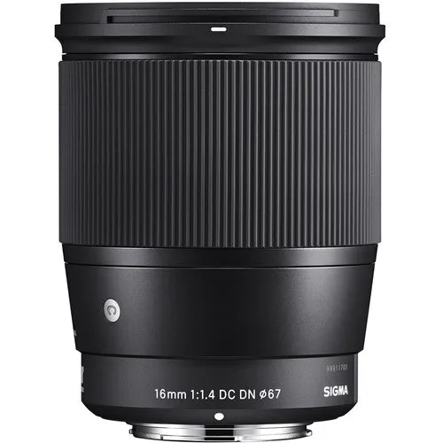 Sigma 16mm f/1.4 DC DN Contemporary Lens for Sony E-Mount Lens/ APS-C Format