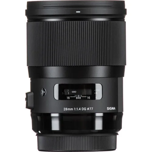 Sigma 28mm f/1.4 Wide-Angle Prime Full-Frame Format DG HSM Art Lens for Canon EF
