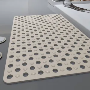 Suction Non-Slip Bath Mat Beige